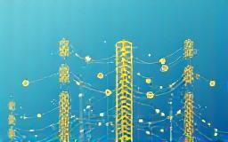 Image representing a network graph or transmission towers.