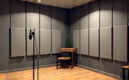 Image representing a soundproof studio room.